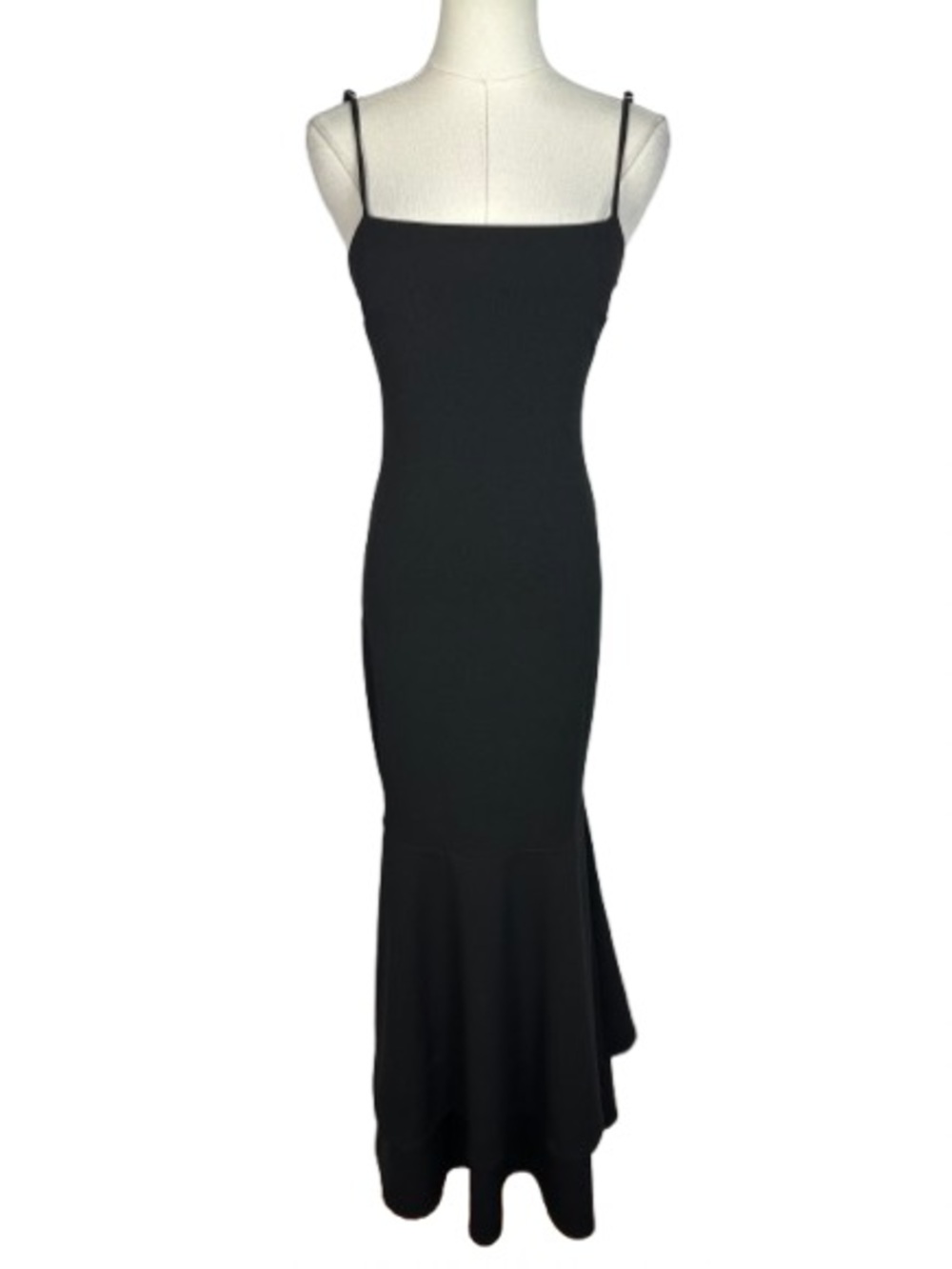 Lulu's Black Spaghetti Strap Mermaid Maxi Dress